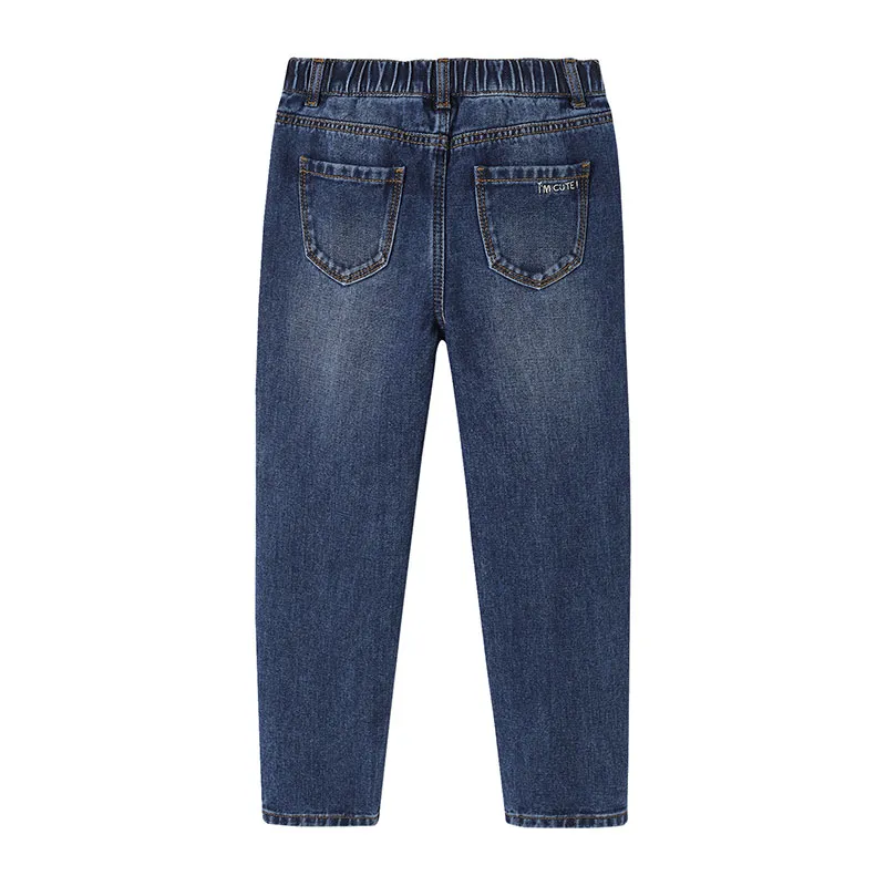 Jean Mom MorphologiK fille tour de hanches FIN - Bleu Jean-1