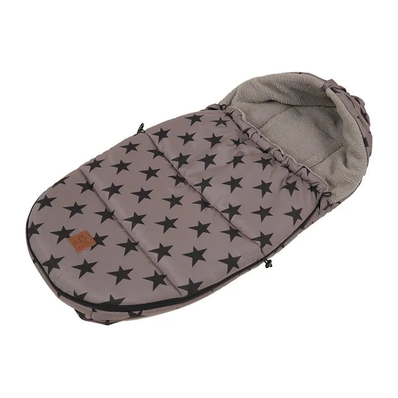 Chancelière à capuche pour porte bébé 0-12m - Étoiles/Gris-2