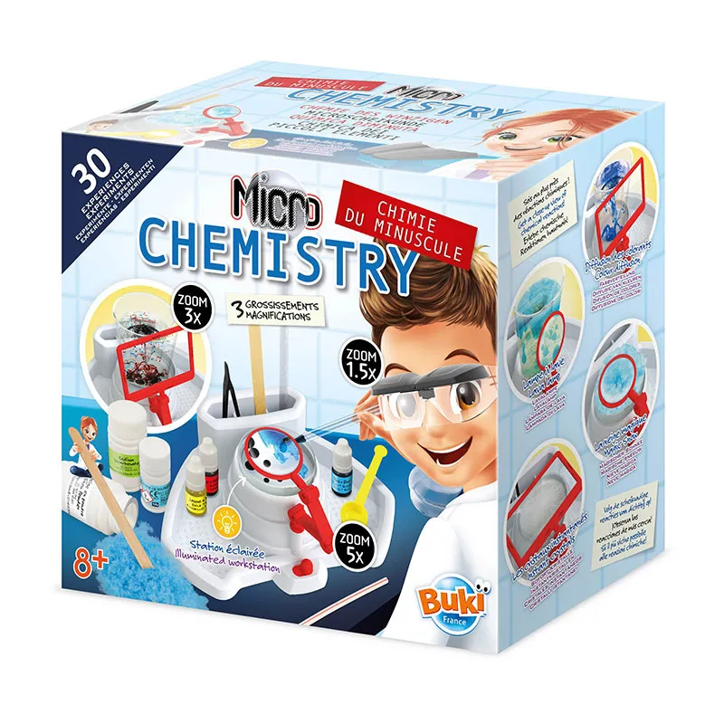 Jeu de sciences Microscope chimie 35pcs - 8+-0