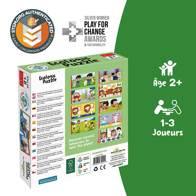 Puzzle écologique Respecter la terre 24pcs - 24m+-4