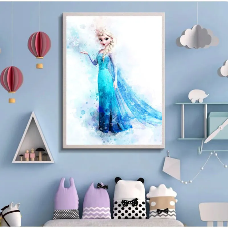 Toile Elsa Reine des Neiges - 30x40cm-1