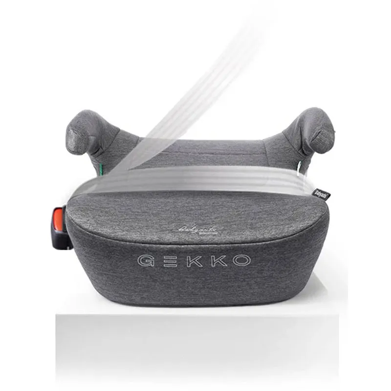 Rehausseur Gekko i-Fix i-Size/Isofix 125-150cm - Grey Dobby-2