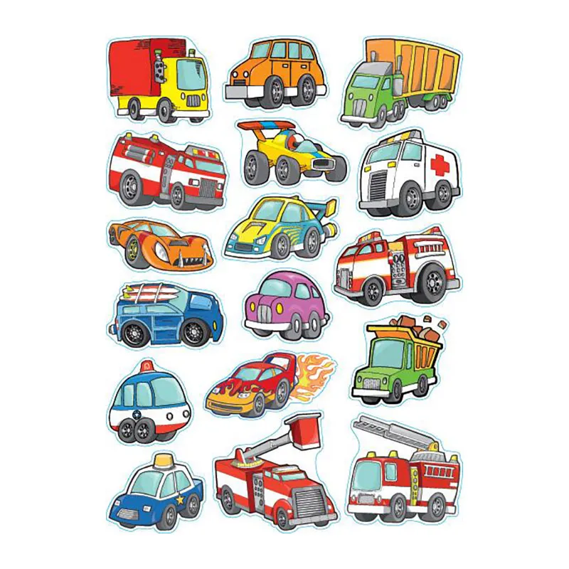 Gommettes véhicules urbains - 118pcs-7