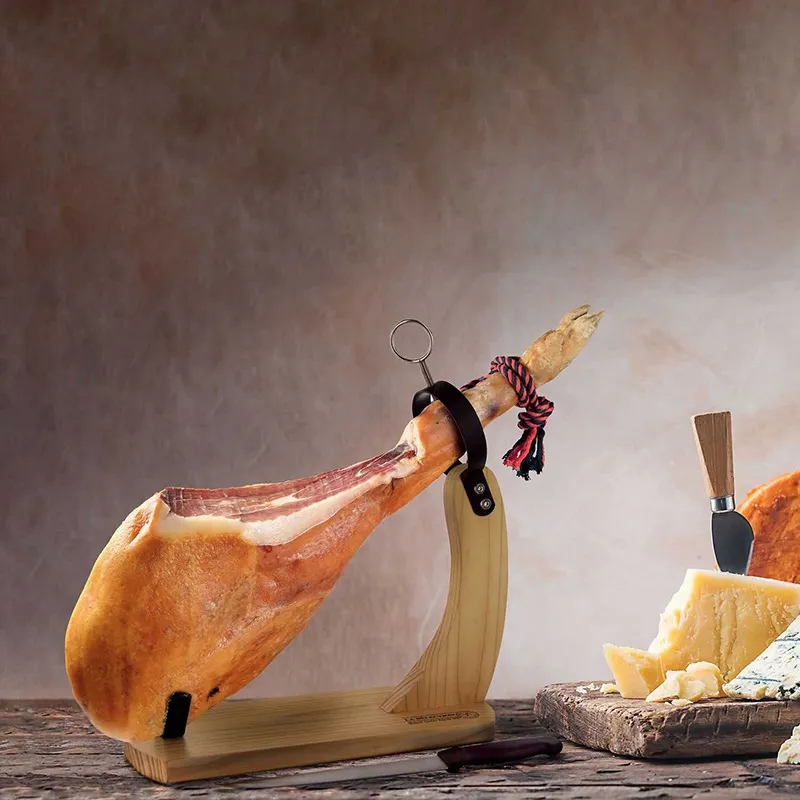 Support jambon + couteau - 38x14,1x40,6cm-0