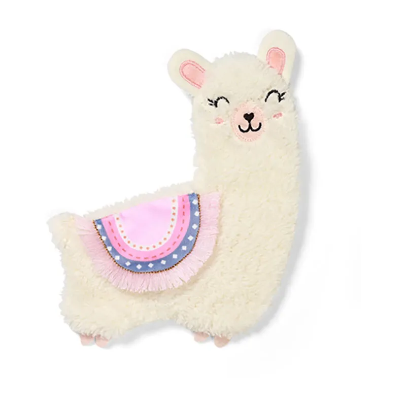 Peluche plate Lama Lulu Rose - 0m+-1