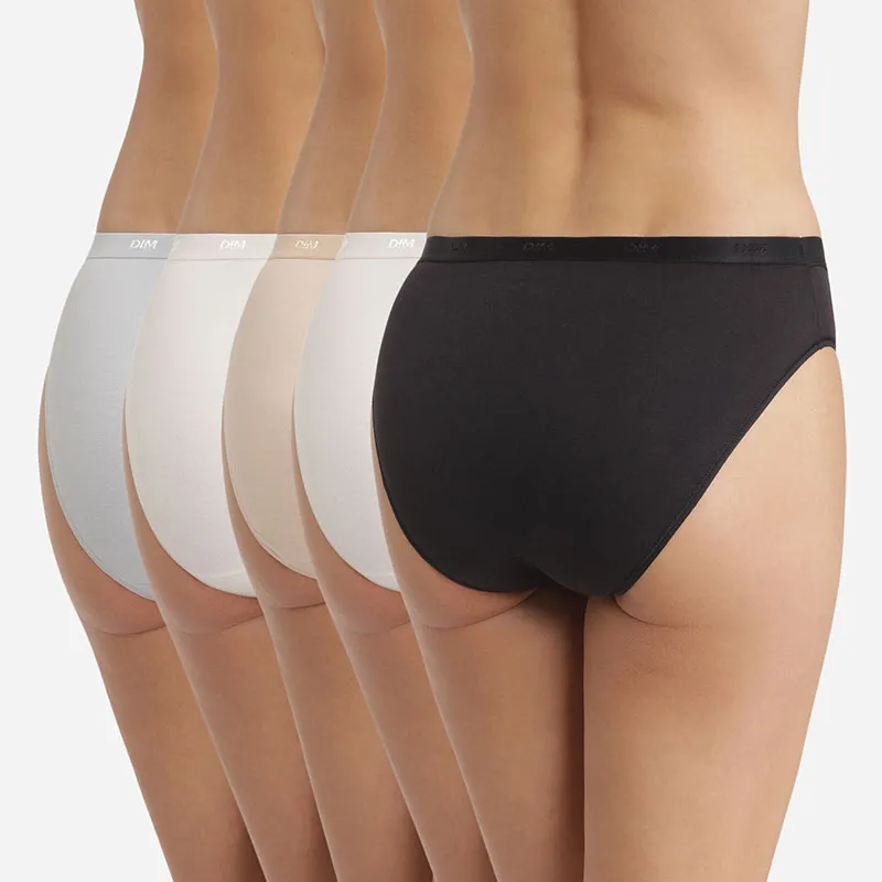 5 Culottes Femme EcoDim Pocket Coton - Multicolore-1