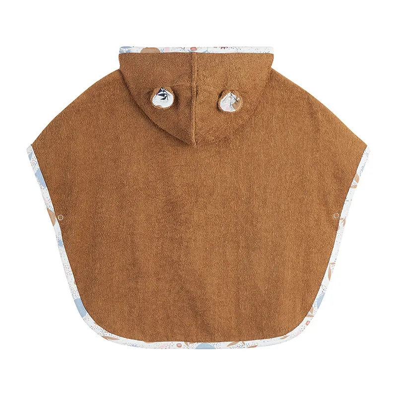 Poncho de bain Noisette Petit Béguin - Ambre-1