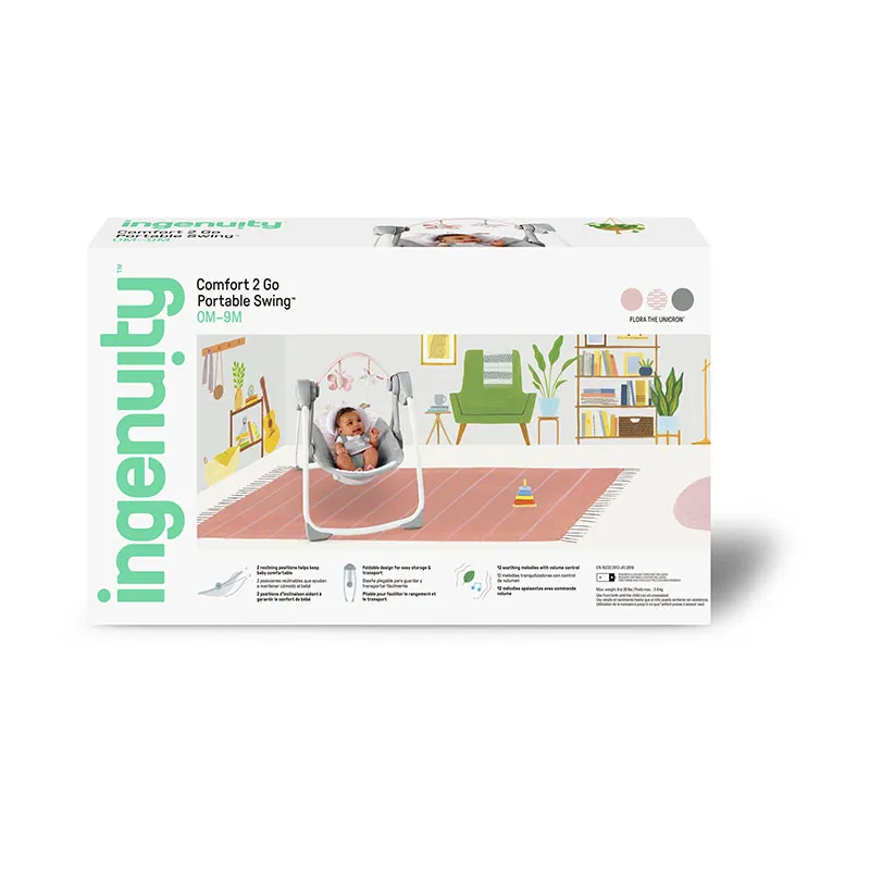 Balancelle automatique Comfort 2 Go Flora la licorne - 0m+-10