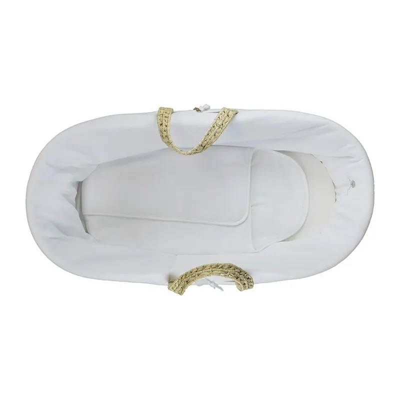 Couffin + Nid d'ange Coton BIO - Blanc-2