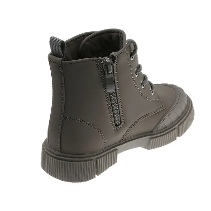 Bottines à lacets - Vert foncé-3