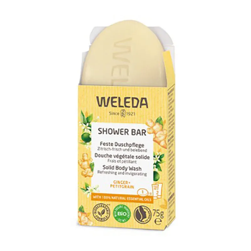 Douche Végétale Solide Gingembre/Petitgrain - 75g-0