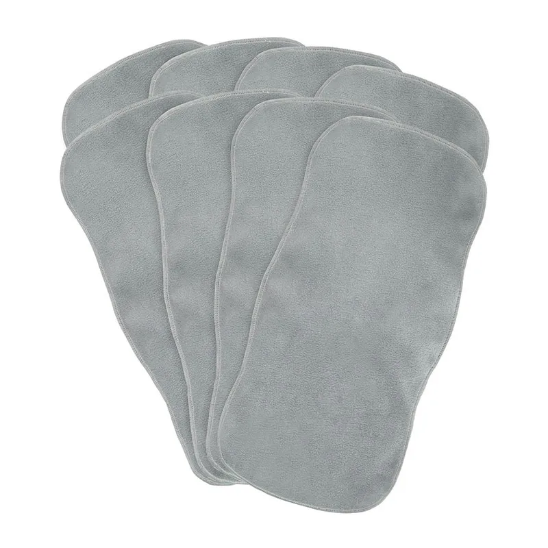 8 Voiles de protection couches lavables - Gris-0