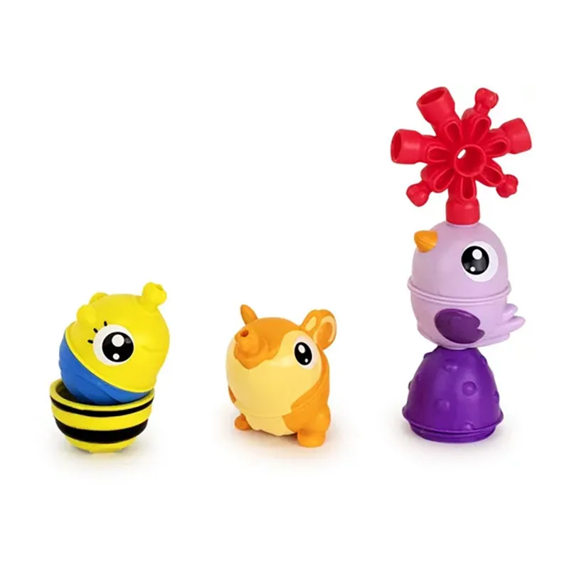 Perles éducatives à assembler Abeille & Oiseau 6pcs - 9m+-1