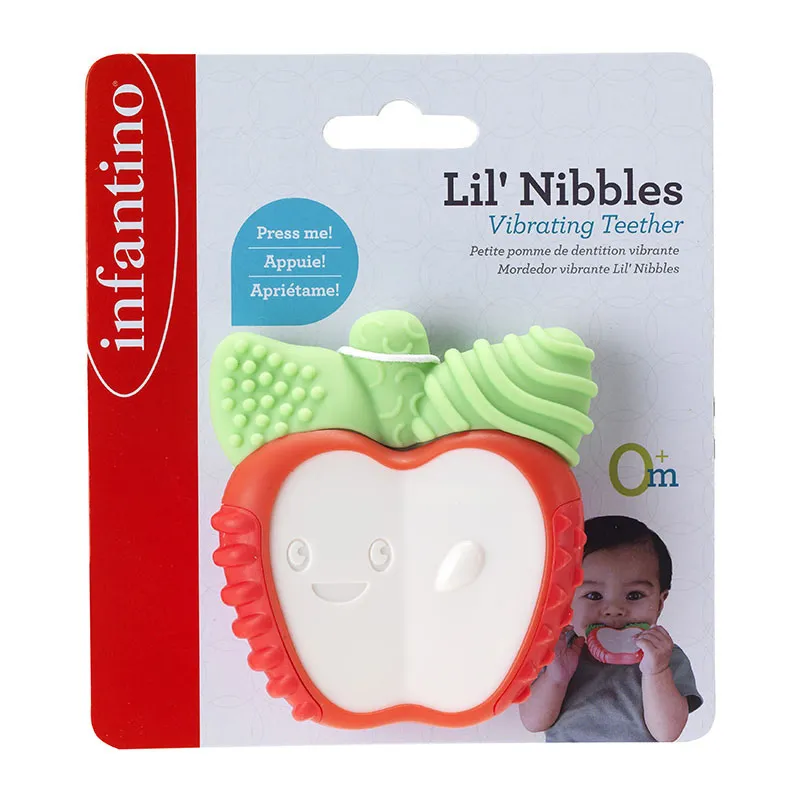 Anneau de dentition vibrant Pomme - 0m+-1
