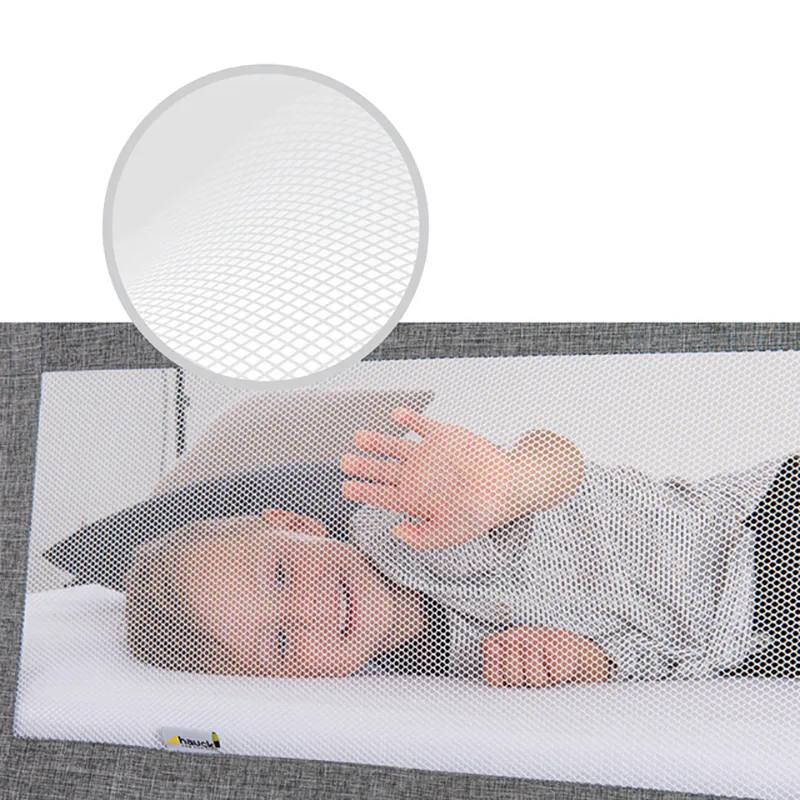 Barrière de lit Sleep N Safe Plus XL Melange Grey - 150x50cm-6