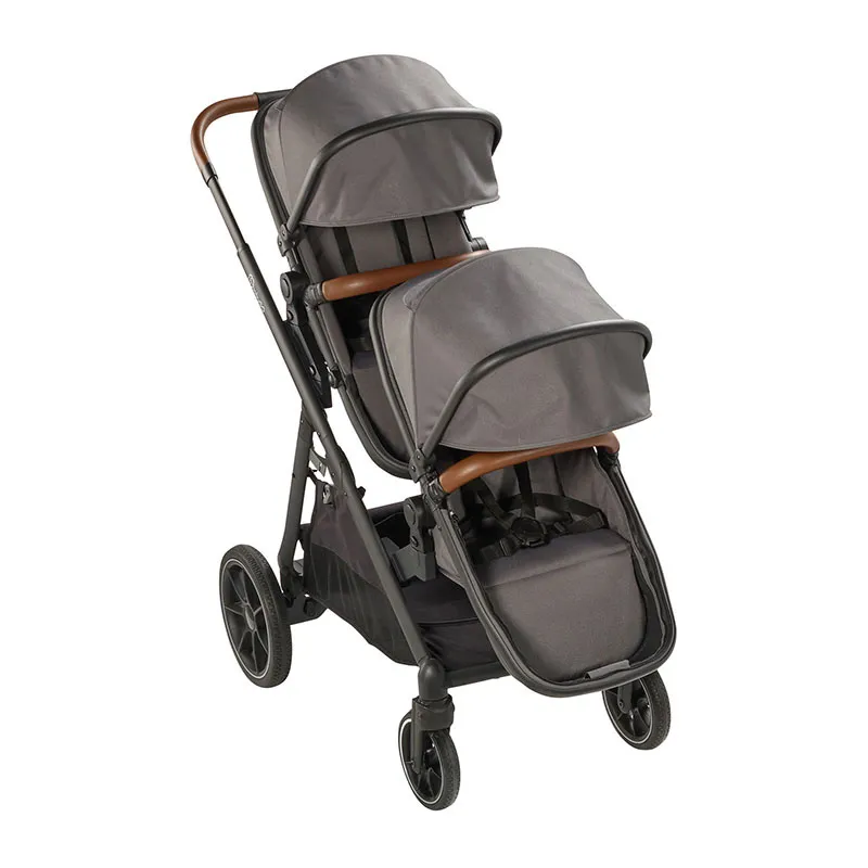 Poussette Double inline Duo 2en1 Gris - 0m+-1