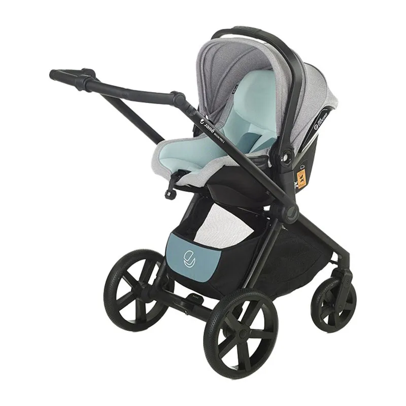 Trio Poussette Muum Pro 2 + Nacelle Micro Pro 2 + Cosy Koos Brume - 0m+-2