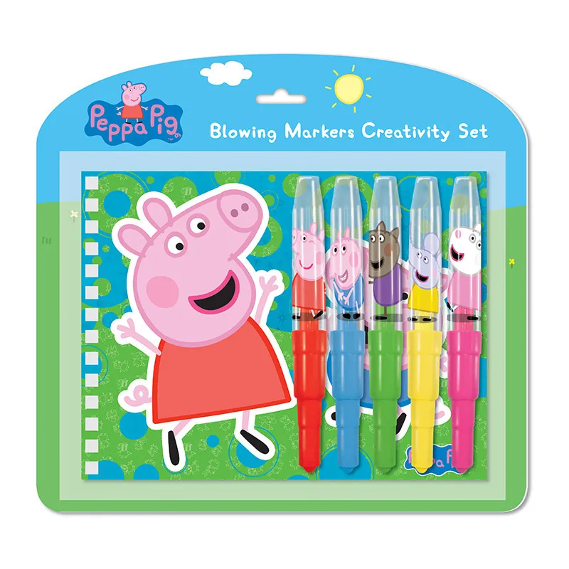 Kit Feutres aérographes Peppa Pig 7pcs - 36m+-0