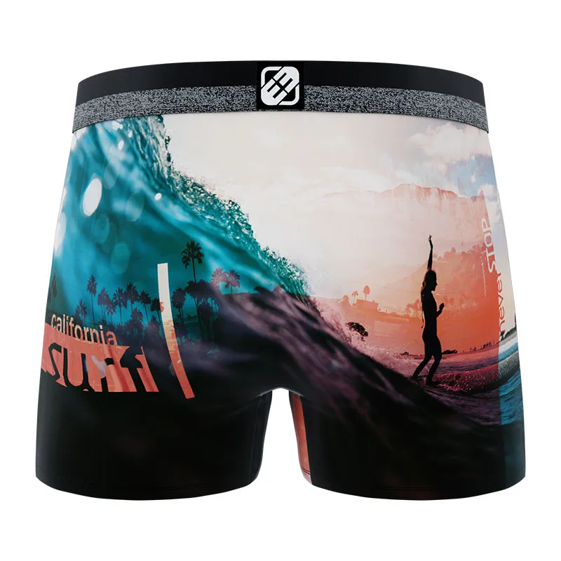 4 boxers homme Street Sport - Jaune/Bleu-10