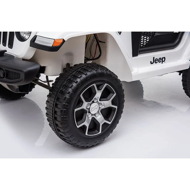 Voiture élec. Jeep Rubicon Blanc - 36m+-7