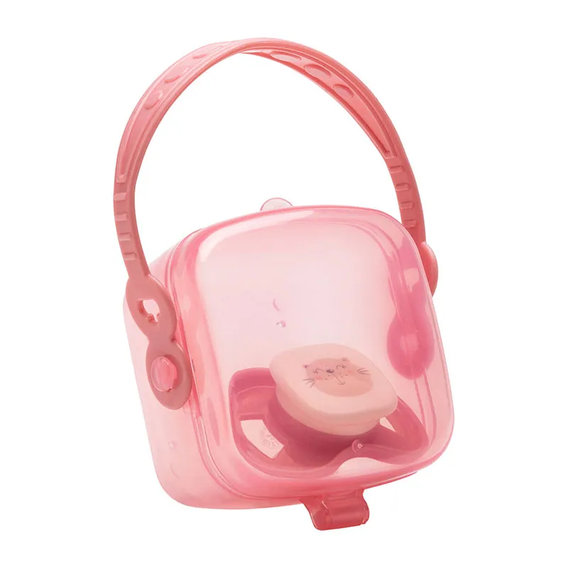 Sucette + range sucette Chat Rose - 3m+-1