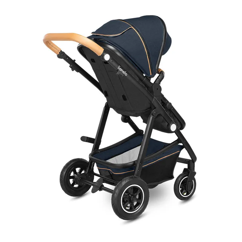 Trio Poussette Amber + Nacelle + Cosy Gr.0+ Bleu Navy - 0m+-3