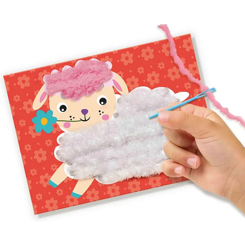 Broderie d’animaux en fil moelleux douceur - 36m+-2