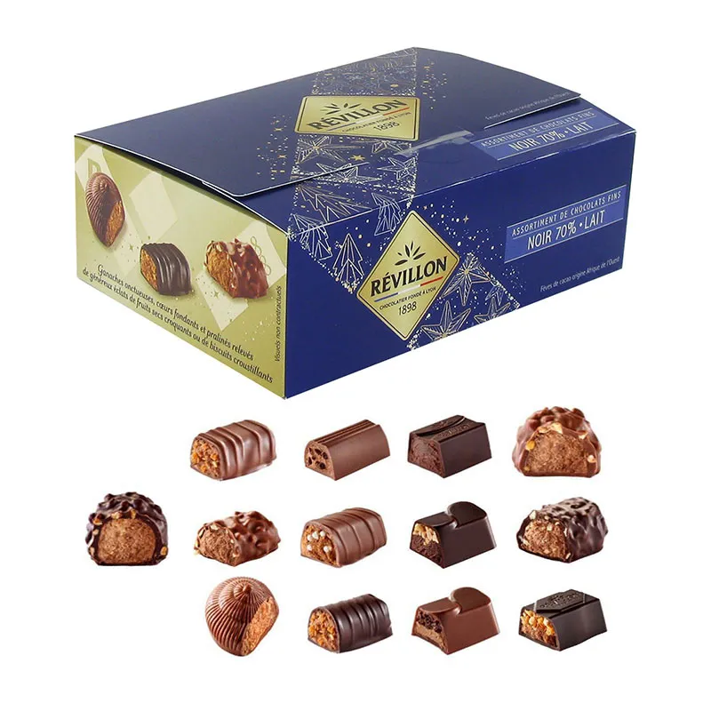 Révillon Ballotin chocolat lait/noir - 310g-0