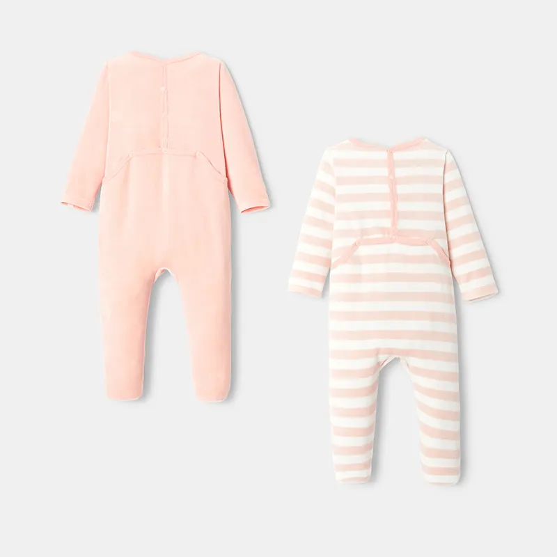 Dors-bien velours Mixte - Rose bonbon-1