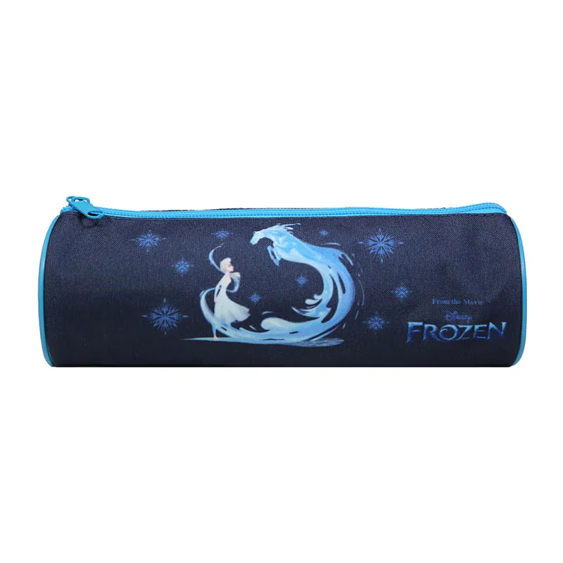 Trousse ronde La Reine des Neiges Bleu - 22x7cm-0