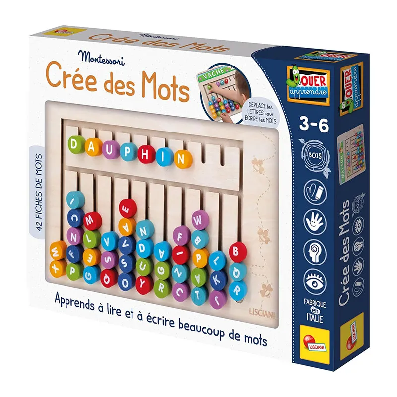Jeu création de mots Montessori - 36m+-0