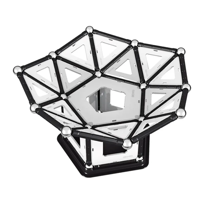 Jeu de construction magnét. Noir & Blanc 104pcs - 5+-7