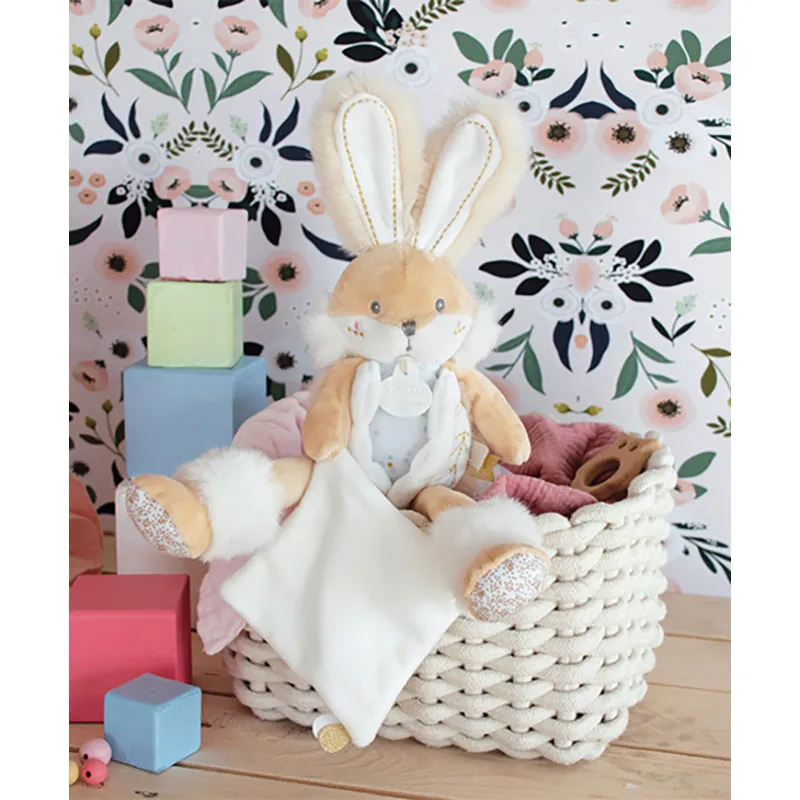 Doudou Lapin de sucre Pantin Blanc - 25cm-9