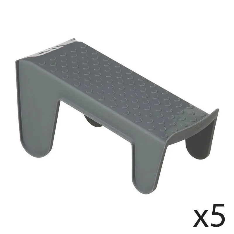 5 Range-chaussures Gris - 14x25x12,5cm-0