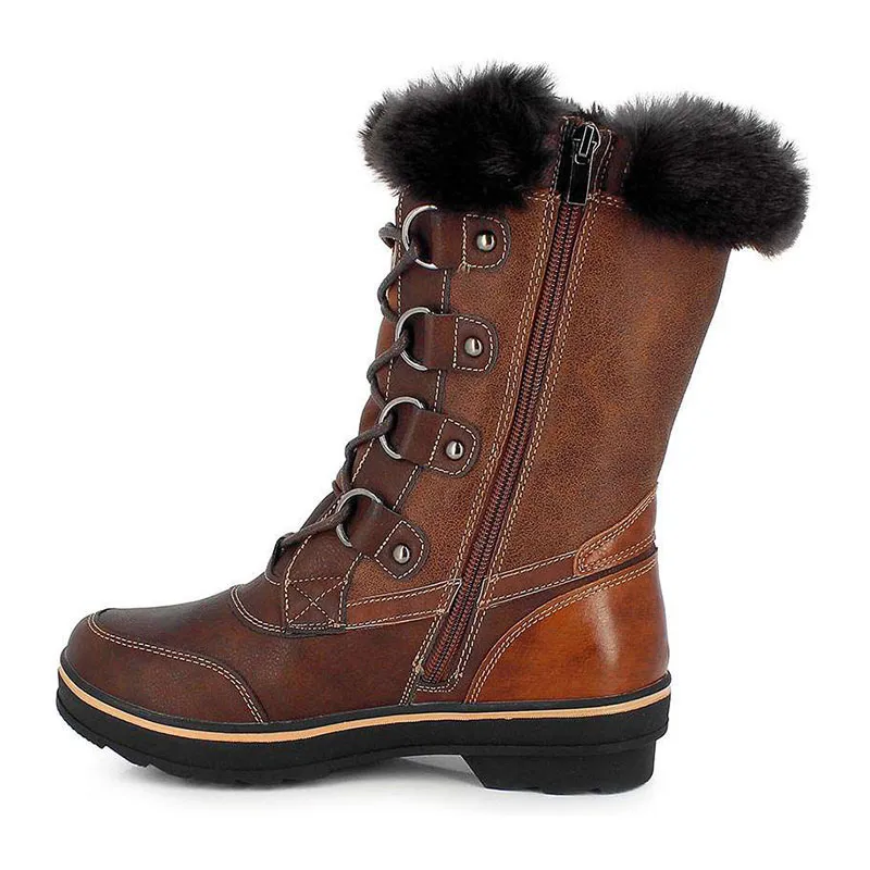 Bottes de neige Megeve Femme - Chocolat-1