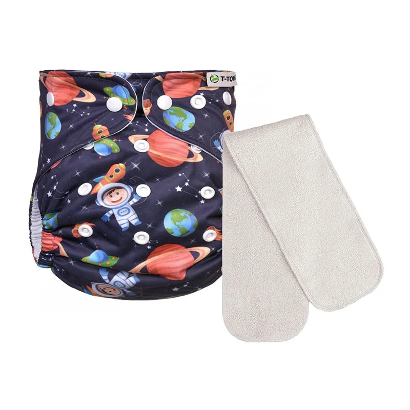 Couche lavable TE1 pressions+Insert 3-15kg - Univers-0