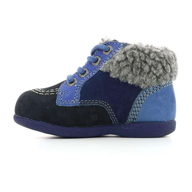 Bottillons zip/lacets Babyfrost - Marine/Bleu-2
