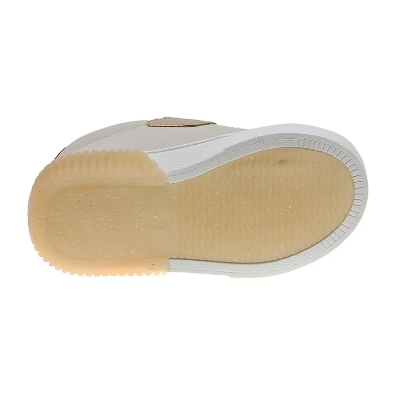 Baskets à lacets/scratch Bébé Fille Étoiles - Beige-3