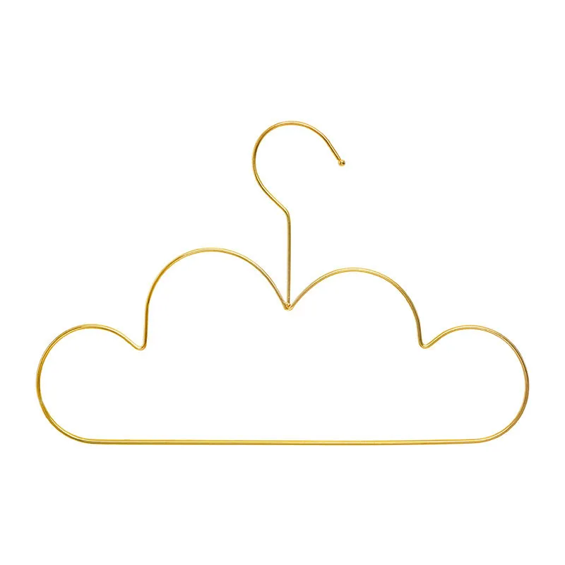 3 Cintres nuages enfants Doré - 30x19,5cm-1