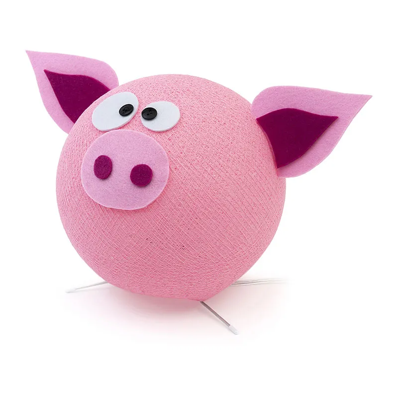 Lampe de chevet Cochon Rose-2