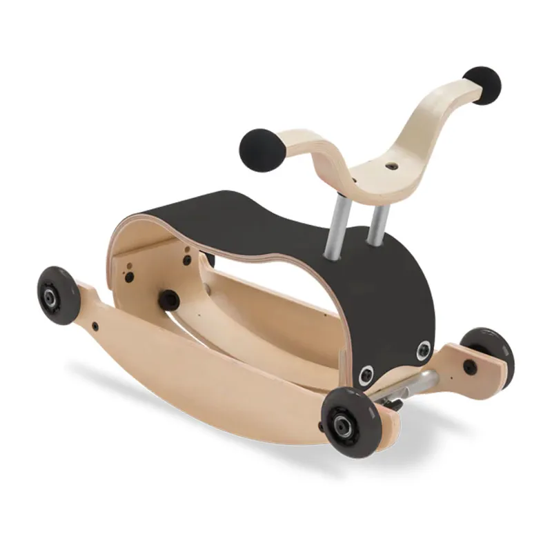 Porteur/Bascule 2en1 Mini Flip Noir - 9m+-0