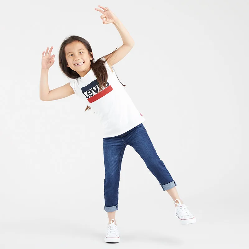T-shirt MC Logo Sportswear Junior - Blanc-3