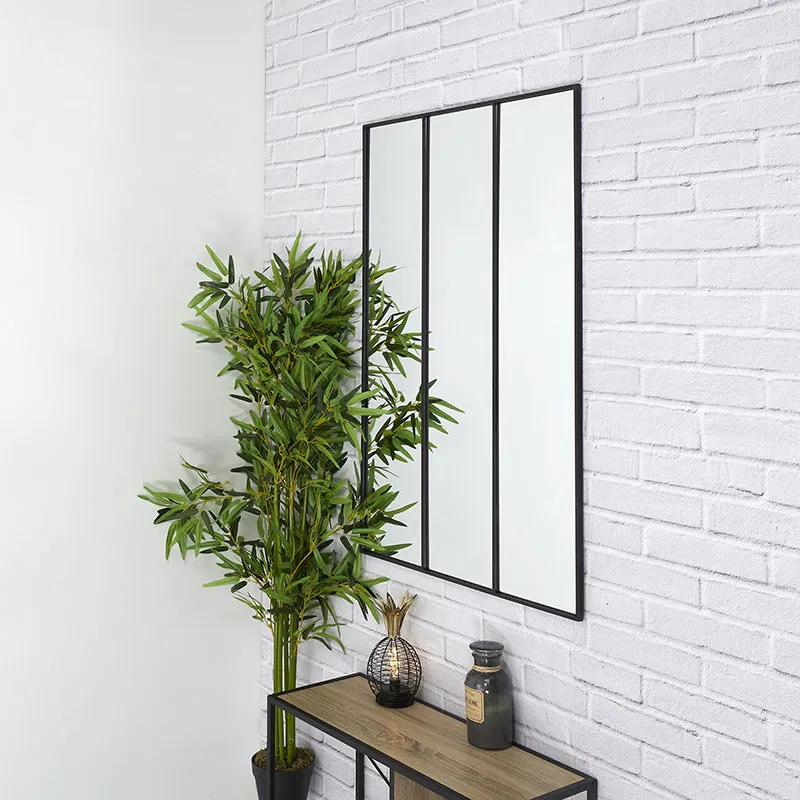 Miroir Atelier XXL Noir - 87x11.5x126cm-3
