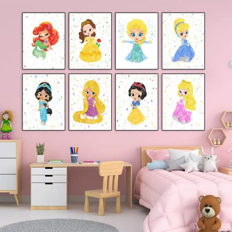 Toile Princesse Jasmine - 30x40cm-1