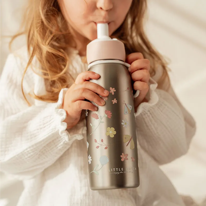 Gourde isotherme flip-up campus Flowers & Butterflies - 350ml-0