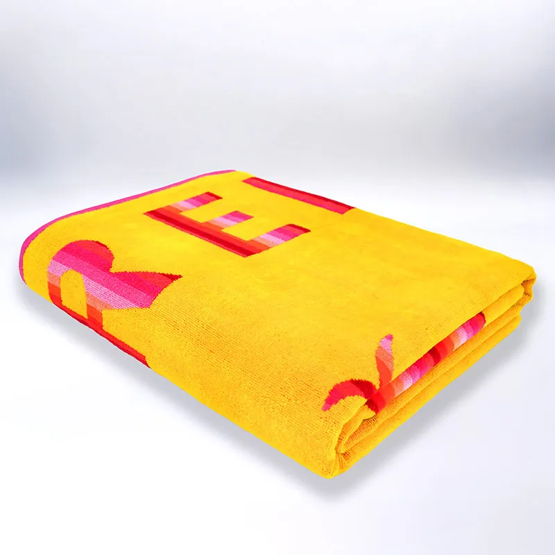 Serviette de plage Malta Jaune - 140x180cm-1