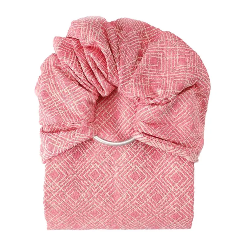 Écharpe sans noeud Sling Coton BIO Nomade Rose - 0m+-1