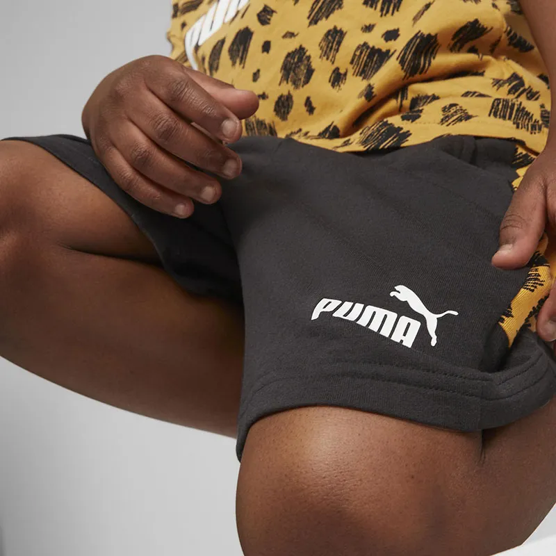 Short Mixte Enfant Essentials Mates Puma - Noir-4