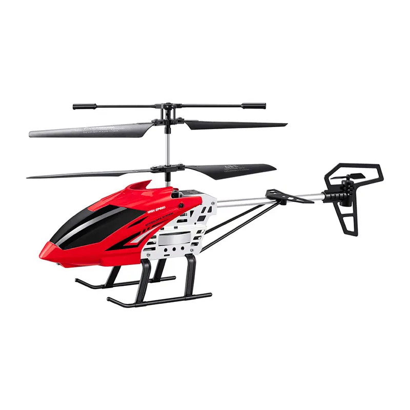 Hélicoptère télécommandé gyro Falcon Rouge - 35cm-1