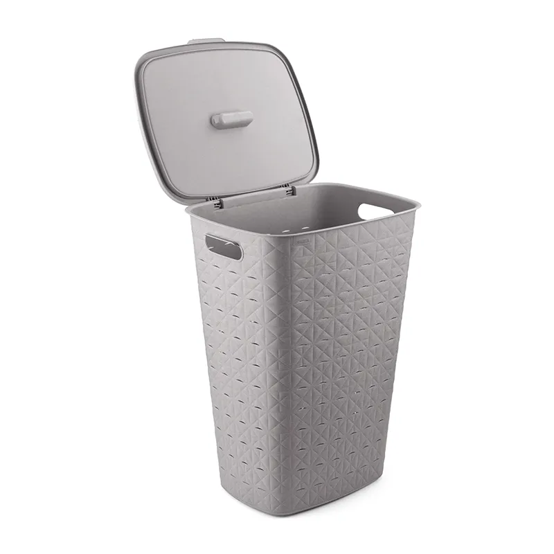 Coffre à linge Softex Taupe - 56L-1